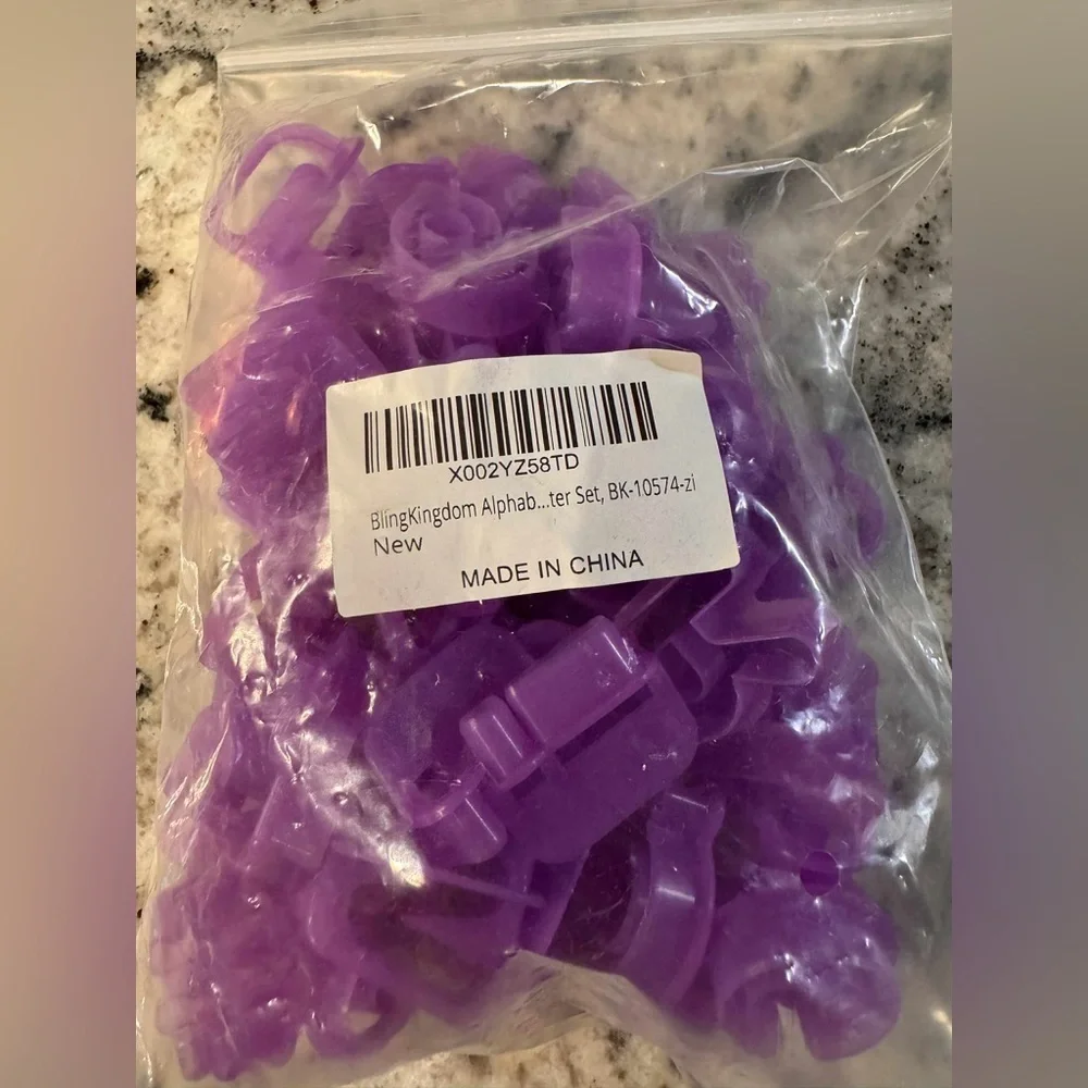 Purple mini Alphabet Cookie Cutters